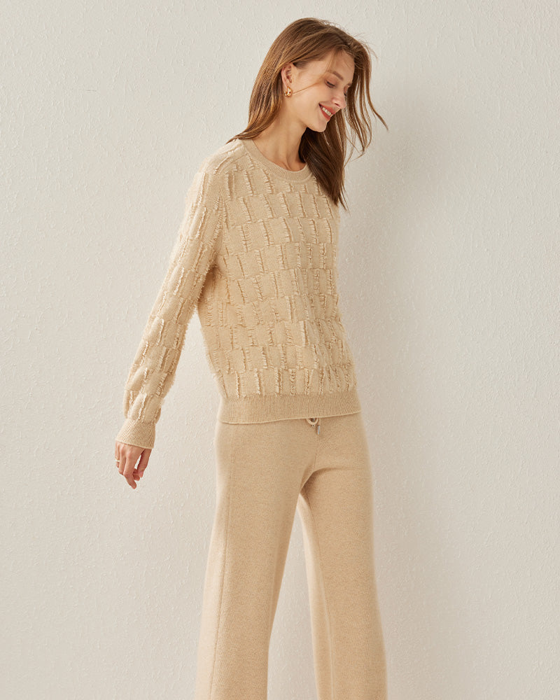 Crew Neck Luxe Cashmere Sweater