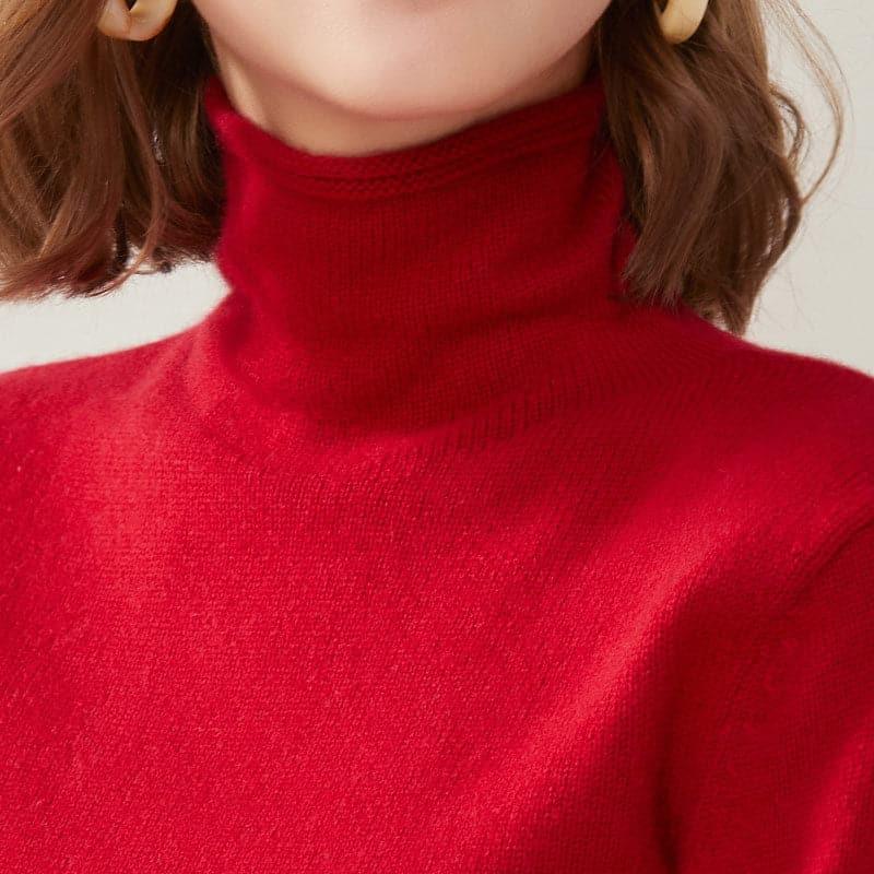 Turtleneck Cashmere Women Sweater
