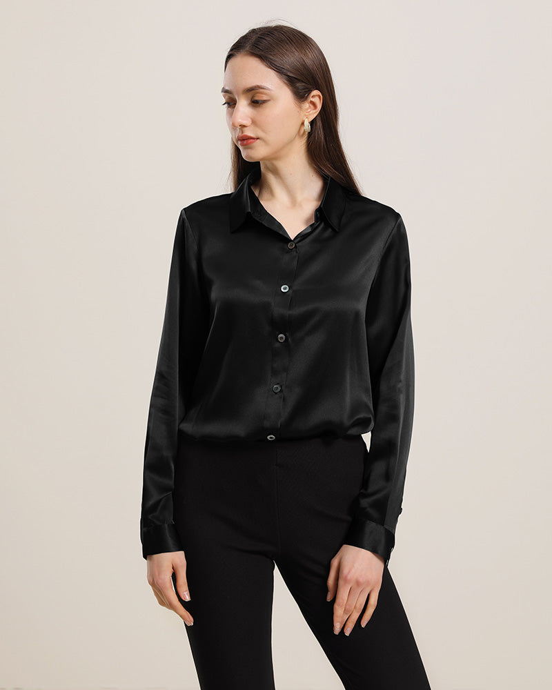 Women's Basic Silk Shirt