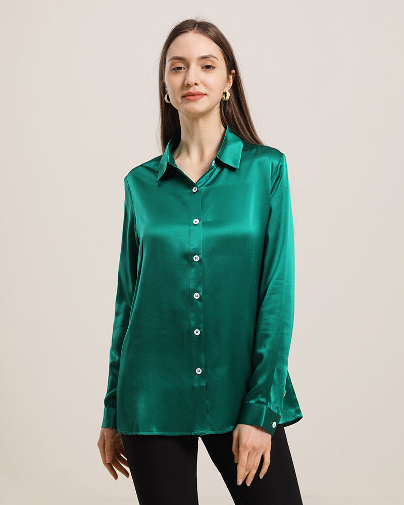 Women's Basic Silk Shirt