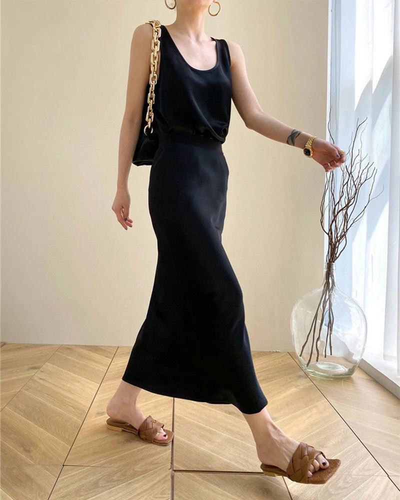 Women's Silk Two Piece