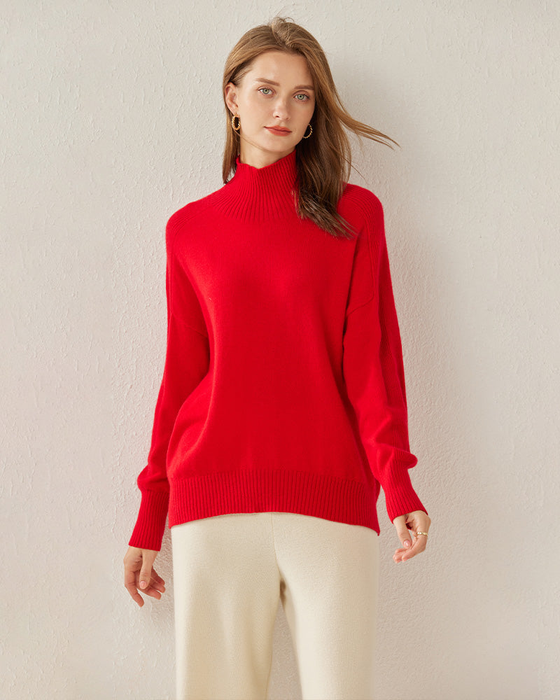 Turtleneck Oversized Cashmere Sweater