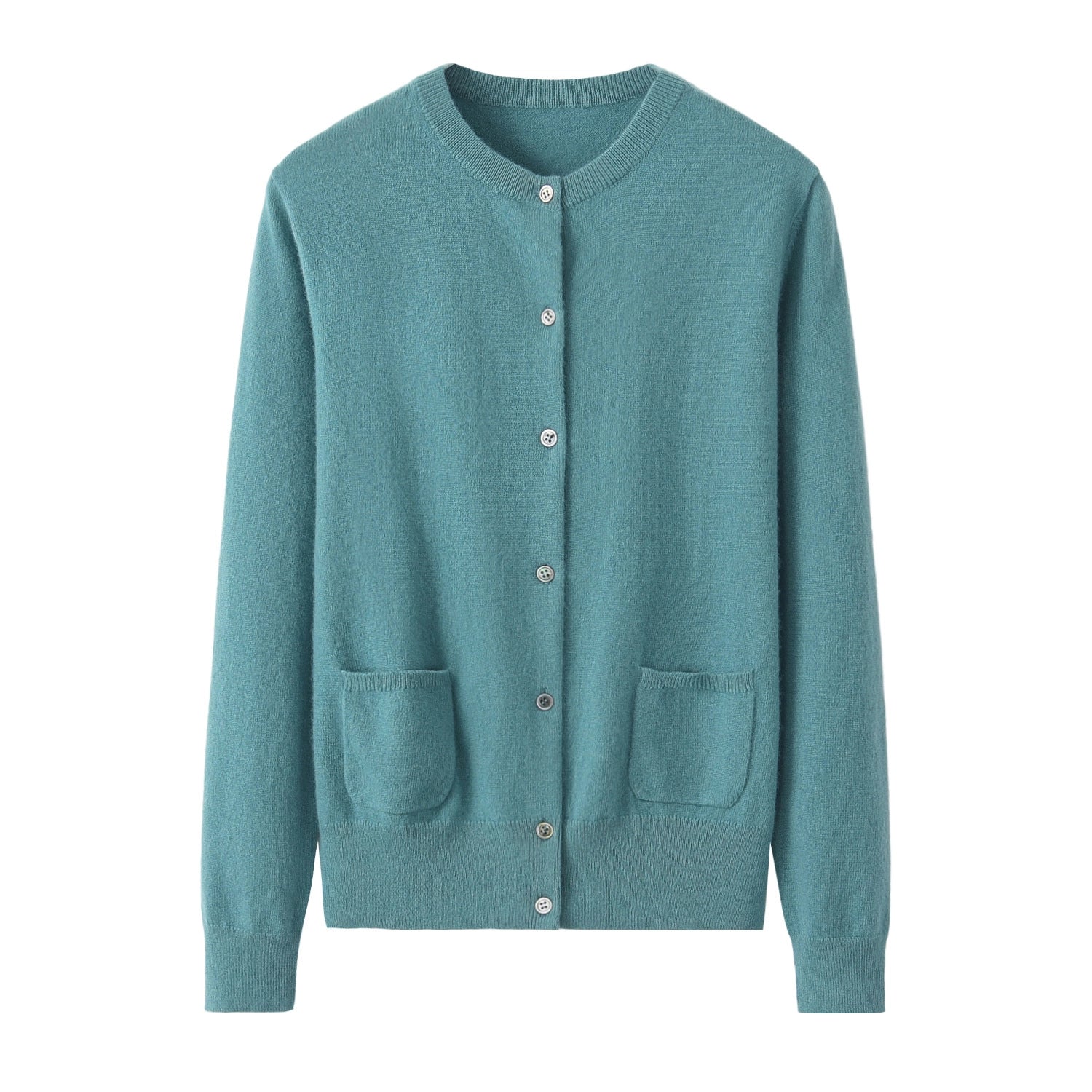 Crewneck Pure Cashmere Cardigan