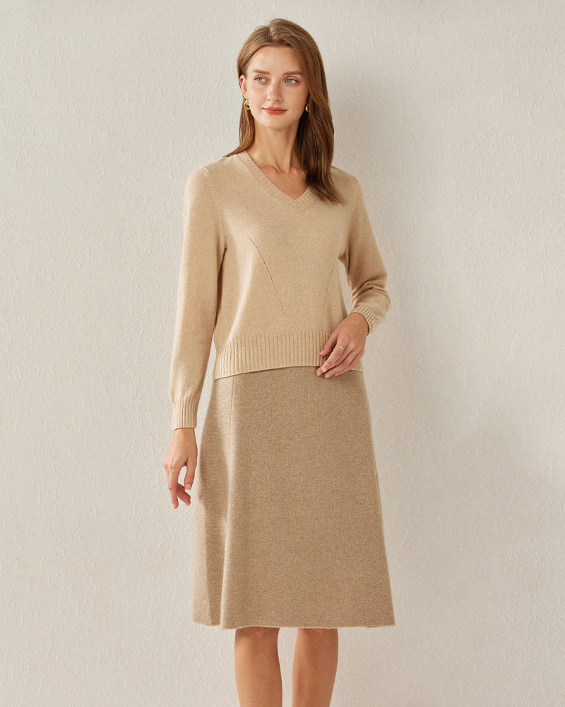 Basic V-Neck Cashmere Sweater