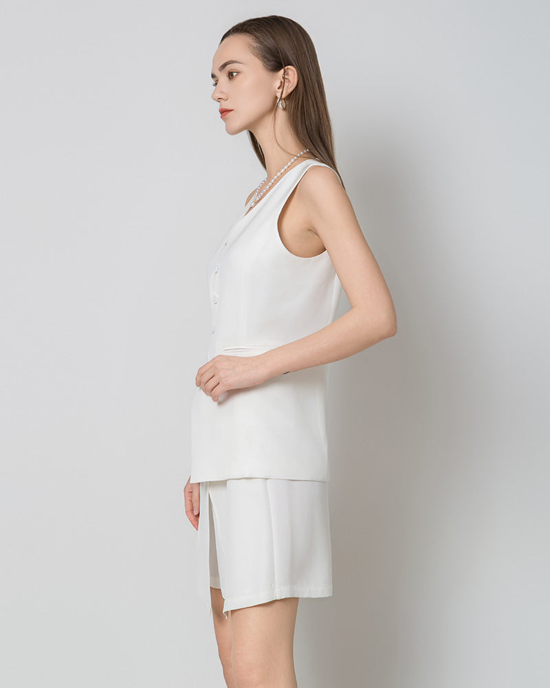 Sleeveless Ladies Silk Vest