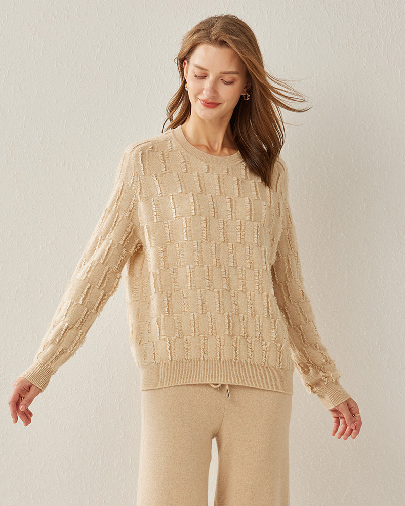 Crew Neck Luxe Cashmere Sweater