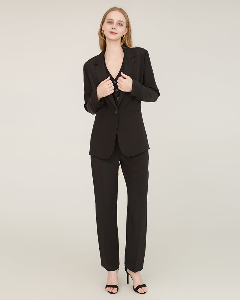 40 Momme Silk Peak Collar Blazer